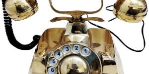 Vintage Telephone with Rotary Dial,