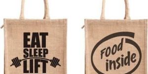 Jute Printed Shopping Bag