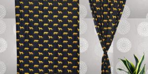 Tiger Printed Curtain