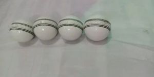 White Leather Cricket Ball