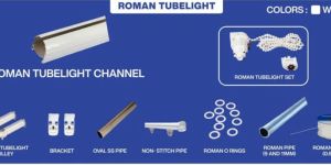 Roman Tube Light Curtain Track System