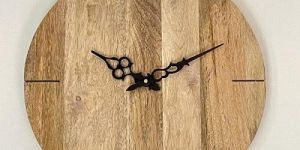 Wooden Round Wall Clock