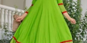 Ladies Green Gown Kurta