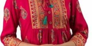 Ladies Pink Printed Top