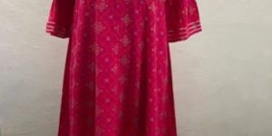 Ladies Rayon Embroidery Anarkali Kurti