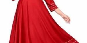 Ladies Red Anarkali Kurti Set