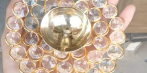 Crystal Metal Akhand Jyot Diya