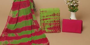 Ladies Unstiched Tie & Dye Cotton Suit