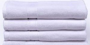 Plain White Cotton Bath Towel
