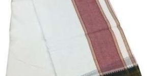 Mens Regular Wear Large Border Cotton Dhoti