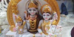 Marble Shiv Parivar Statue