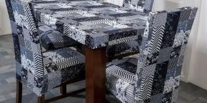 Snow Cubes Elastic Chair Table Cover