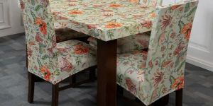 DivineTrendz - Tropical Flower Elastic Chair Table Cover