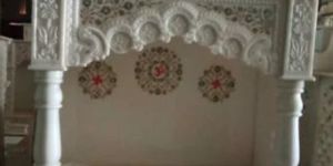 3 Feet White Marble Temple