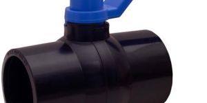 PP Solid Ball Valve with MS Handle