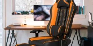 Thunder Footrest Edition Orange Rekart Gaming Chair
