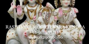 Marble Shiv Parivar Statue