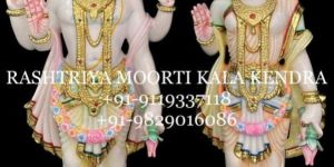 Marble Vishnu Laxmi Statue