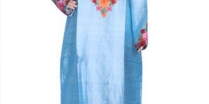 Silk Embroidered Maxi