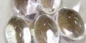 Natural Clear Quartz Crystal Sphatik Shiva Lingam