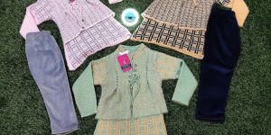 Kids. Girlish wollen suit