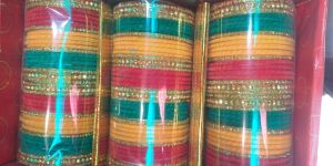 Glass Bangles Set Multi