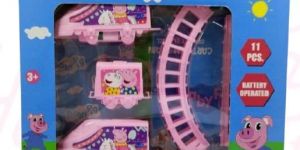 Plastic Peppa Pig Bullet Train Set