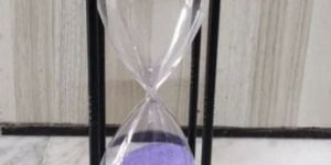 Square Shaped Black Brass Sand Timer