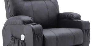Black Manual Recliner Chair