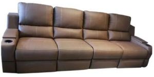 Motorized Recliner Leather Sofa