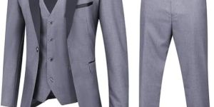 Light Grey Wedding Suit Blazer Official Suit Couple Dating Suit