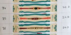 Fancy Beads And Stone Work Rakhi