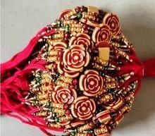 Floral Kundan Stone Rakhi