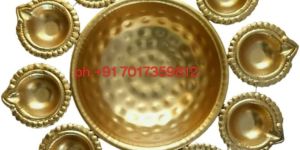 Metal Diya Urli for Decoration Purpose
