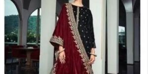 Designer Embrodiery Velvet Suit