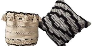 Canvas Basket Cushion Cover Set