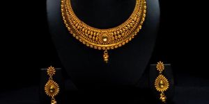 Party Wear Gold Plated Necklace Set