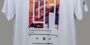 White Lofi Printed Unisex T-Shirt