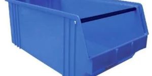 Blue Plastic Stackable Bin