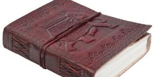 Genuine Leather Vintage Diary with Elephant Embossed