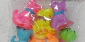 Baby Bath Dog Toy Set