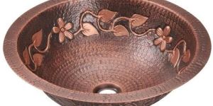 Brown Glossy Copper Wash Basin