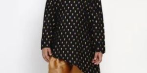 Kids Printed Dhoti Kurta Set