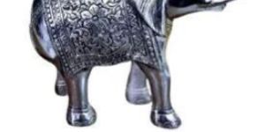 Silver Plated Elephant Statue