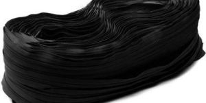 Black Polyester Zipper Roll