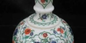 Marble Inlay Flower Vase