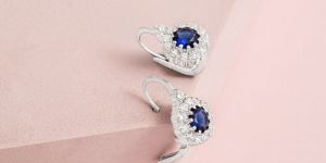 Diamond Hoop Earrings in Solid Gold Handmade with Diamonds