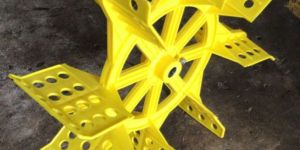 Yellow Single Mould Impeller Paddle Wheel Aerator