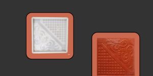 Silicone Plastic Chequered Tile Moulds