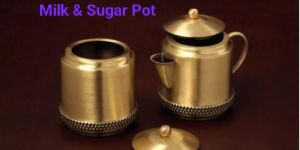 Brass Milk & Sugar Pot Set